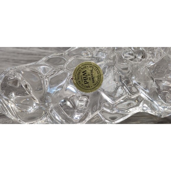 LION Princess House Wonders Of The Wild 24% Lead Crystal Clear Made In Germany - Picture 7 of 9
